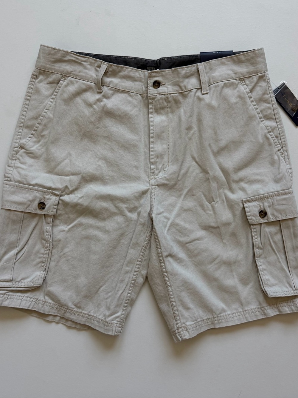 NWT Club Room Men's Cargo Shorts in Light Beige Kahki